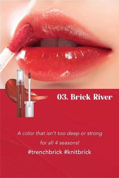 Romand Glasting Water Lip Tint, 03 Brick River