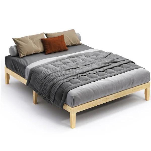 ALFORDSON Bed Frame Wooden Timber Queen Size Mattress Base Platform Pramod Oak