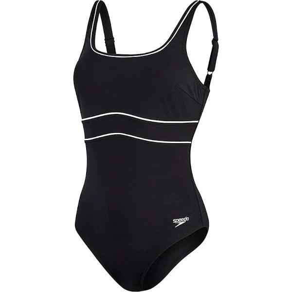 Speedo Womens Shaping Contour Eclipse One Piece Black 12