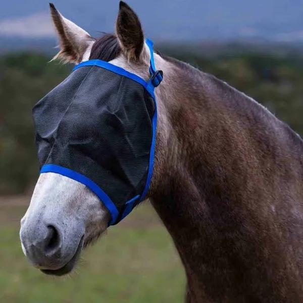 Caribu Fly Mask - Large / Black/Royal Blue