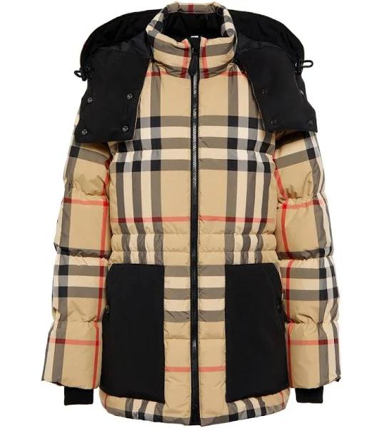 Burberry Check Puffer Jacket , Size: XXS