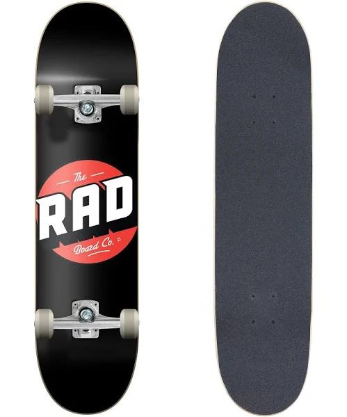 Rad Complete Skateboard Progressive - Logo Classic Black 8"