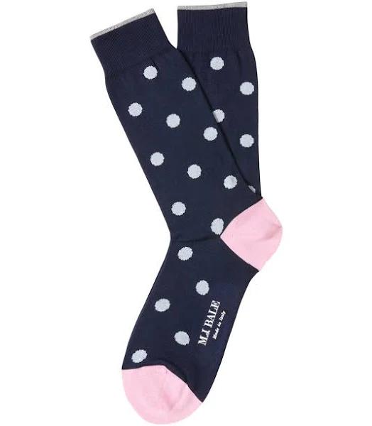 David Jones MJ Bale Engel Sock in Navy, Size Large