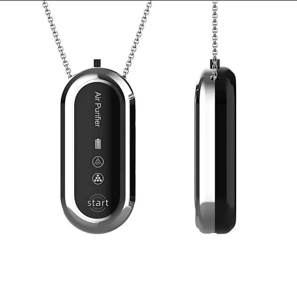 Susliving Portable Negative Ion Air Purifier Silver Necklace - AfterPay & zipPay Available