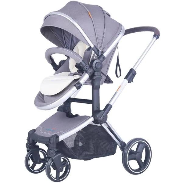 Joy Baby Glide 4 Wheels Baby Pram Stroller with Free Accessories