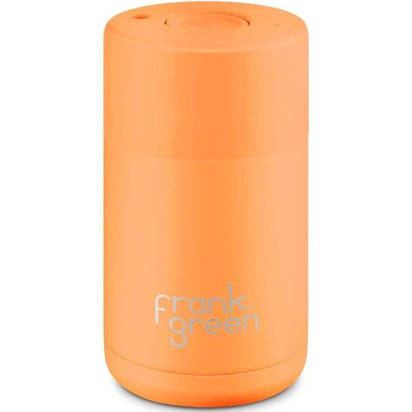 Frank Green Ceramic Reusable Cup 10oz/295ml - Neon Orange