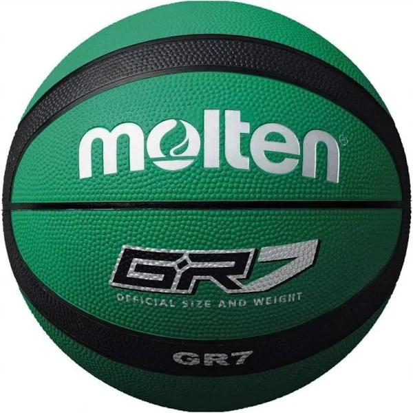 Molten Gr Indoor Outdoor Rubber Basketball Ball Green 7