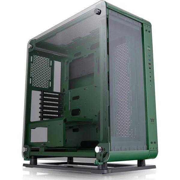 Thermaltake CA-1V2-00MCWN-00 ATX Mid Tower 3 x 4mm Tempered Glass Core P6 TG Green SPCC Computer Case