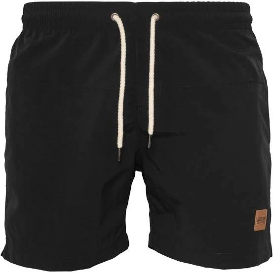 Urban Classics Block Swim Shorts in Black 5XL