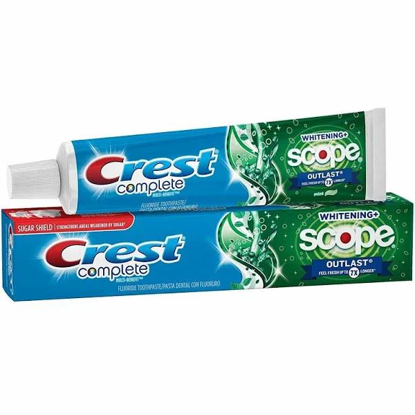 Crest Extra White Plus Scope Outlast Toothpaste Long Lasting Mint - 4 oz