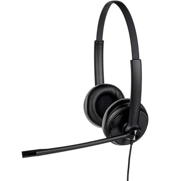 Yealink UH34 Dual Ear Wideband Noise Cancelling Microphone - USB Connection, Leather Cushions, Designed for Microsoft Teams