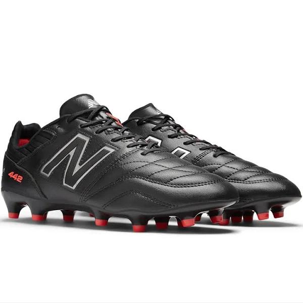 New Balance unisex 442 Pro FG V2 Non KL - Black/White/Red (Size 11)