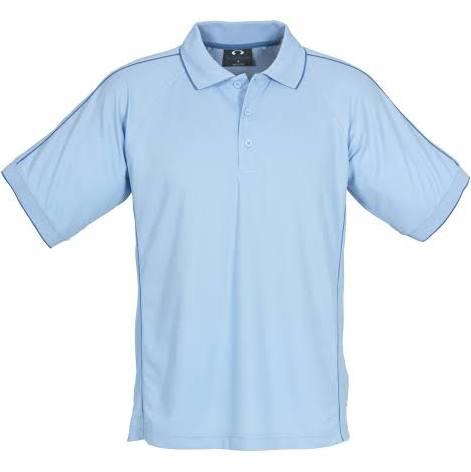 Fashion Biz Mens Resort Polo - P9900 | Qld Workwear Supplies Spring Blue/Mid Blue / 5XL