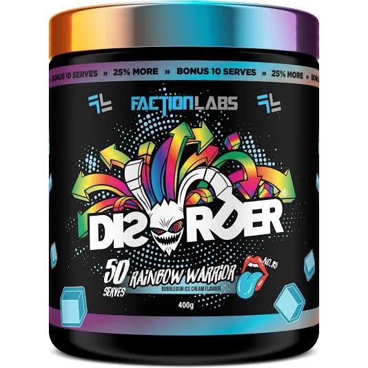 Faction Labs Disorder - 50 Serves - Rainbow Warrior