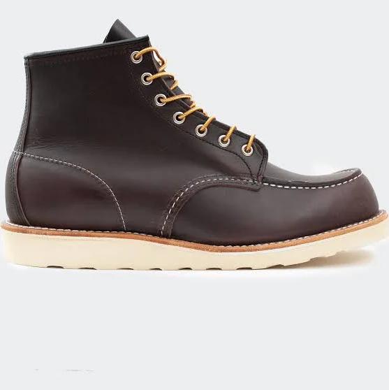 Red Wing 8847 6-Inch Classic Moc Toe Boots 7 UK Black Cherry