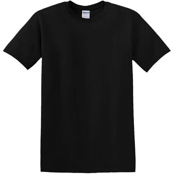 Premium Heavy Cotton Men’s High Resistance T-Shirt Black - Gildan GN180 - Size XL