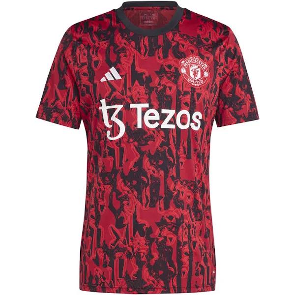 adidas-Manchester United Pre-Match Jersey-Men-Mufc Red / Black-XL