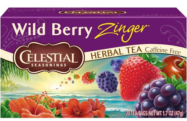 Celestial Wild Berry Zinger Tea 20 Teabags