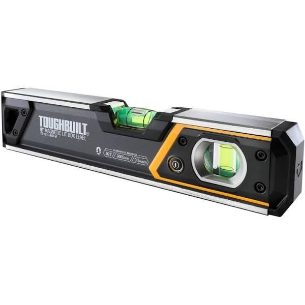 ToughBuilt 225mm 9in Lighted Magnetic Box Level