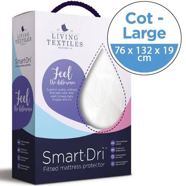 Living Textiles Smart Dri Waterproof Cot Mattress Protector Large