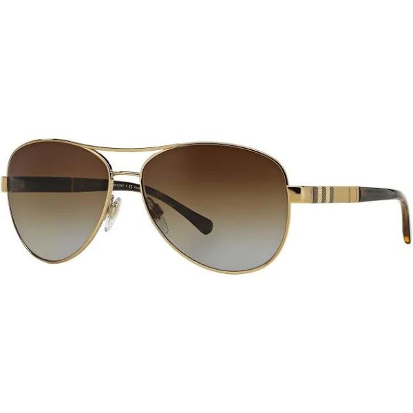 Burberry BE3080 Sunglasses 1145T5 Light Gold