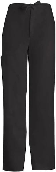 Cherokee 1022 Men's Fly Front Drawstring Pant - Black, 2XL