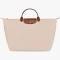 Longchamp - large Le Pliage shoulder bag - women - Polyamide - One Size - Neutrals