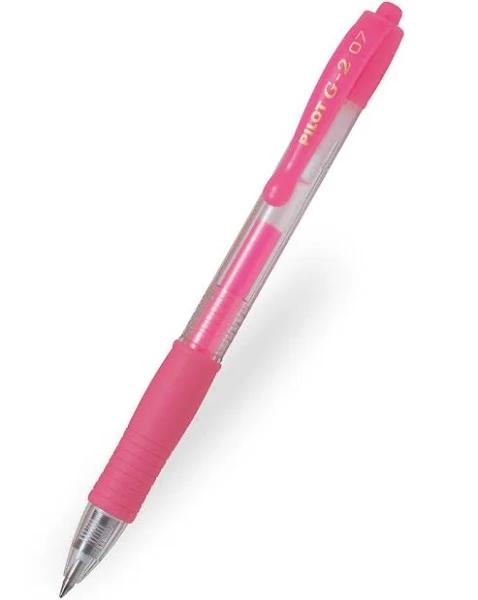 Pilot G2 Gel Pen 0.7mm Neon Pink