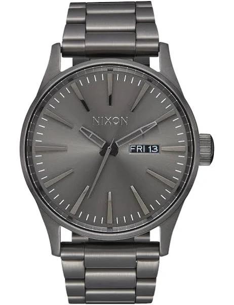 Nixon Sentry Stainless Steel Watch - Gunmetal Gray