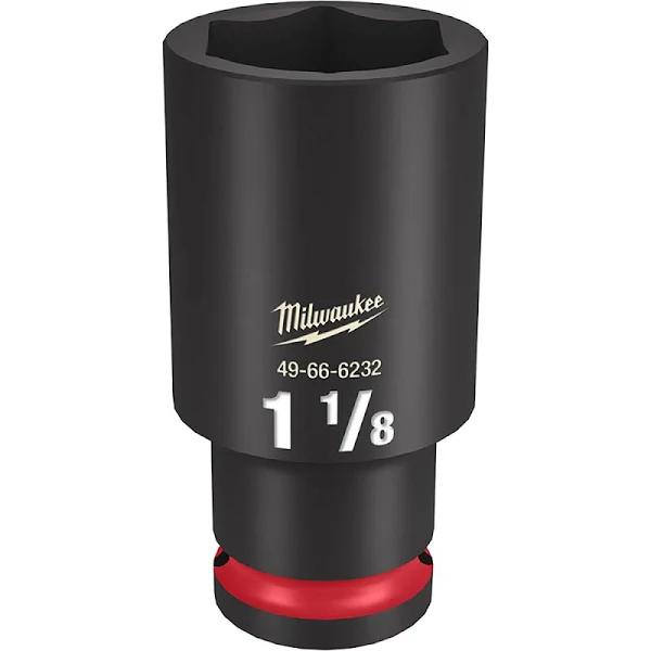 Milwaukee Shockwave 1/2" Drive 1-1/8" Deep 6 Point Impact Socket 49666232 by Autoelec