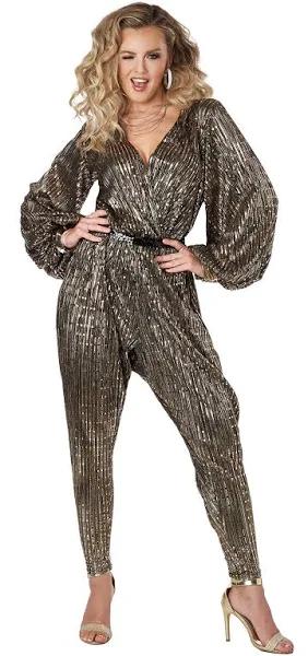 Gold Disco Queen Womens Costume