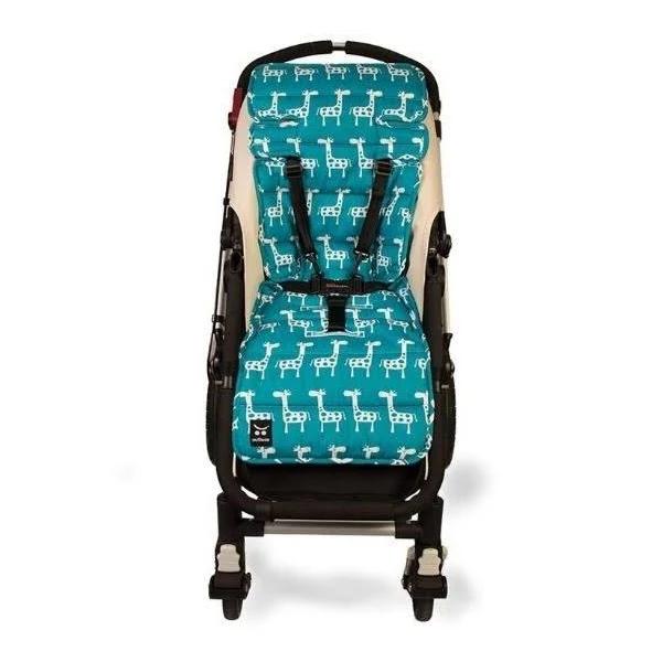 Outlook Cotton Pram Liner Teal Giraffe Prams & Strollers