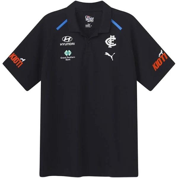 Carlton Blues 2024 Mens Team Polo Navy L