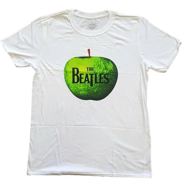 The Beatles - Apple Logo Unisex Small T-Shirt - White