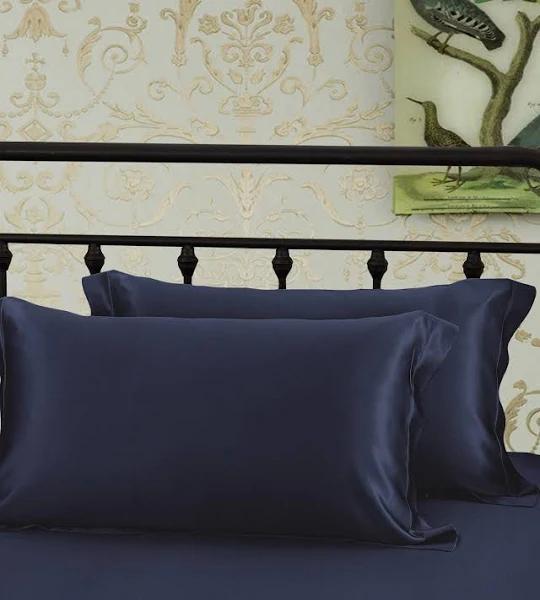 LILYSILK Silk Pillowcase AU Adult 19 Momme Navy Blue Standard(50 x 75cm)