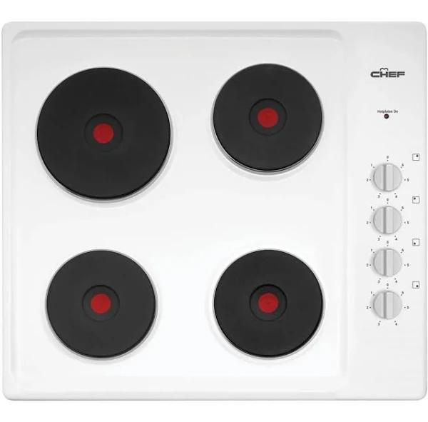 Chef CHS642WB 60cm 4 Zone Electric Solid Cooktop