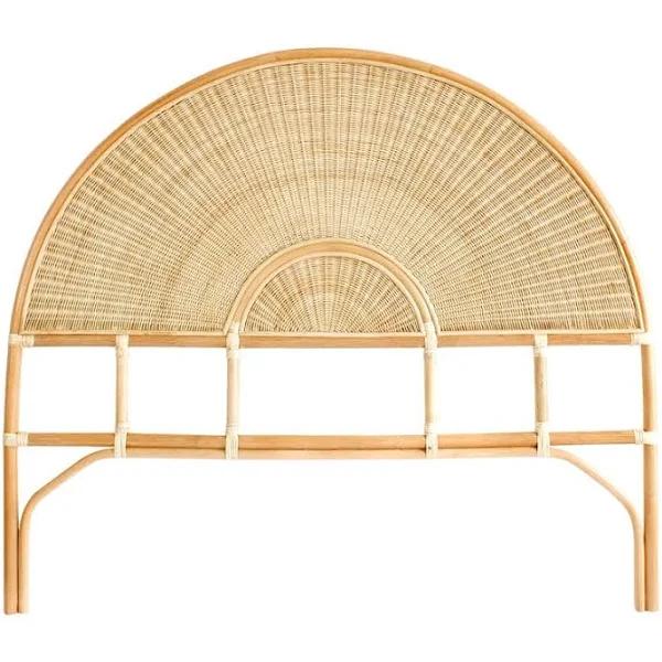 Sunrise Rattan & Wicker Bedhead Double Size Natural