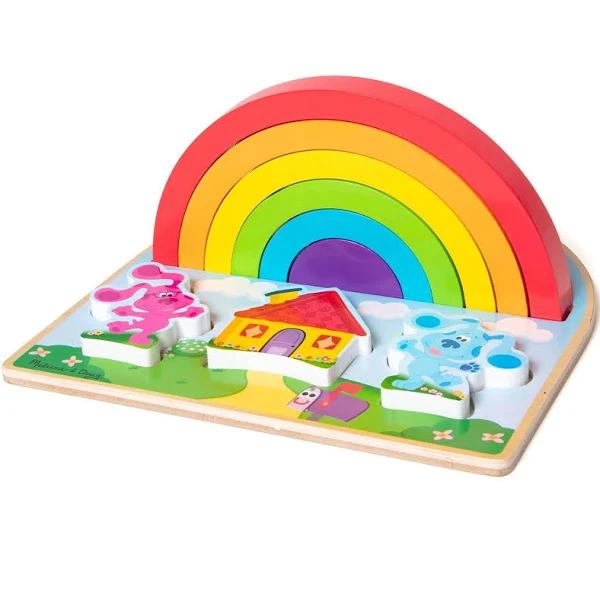 Melissa & Doug - Blue's Clues & You - Wooden Rainbow Stacker Puzzle