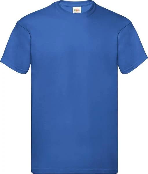 Fruit of The Loom Mens Original T-Shirt Royal Blue XXL Cotton Mens T-Shirt