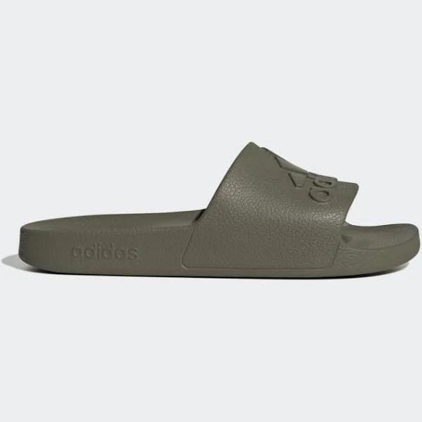 adidas-Adilette Aqua Slides-Unisex-Olive Strata / Olive Strata / Olive Strata-12