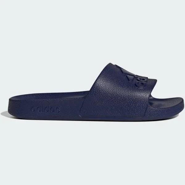 adidas-Adilette Aqua Slides-Unisex-Dark Blue / Dark Blue / Dark Blue-11