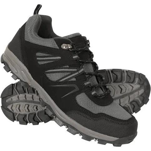 Mountain Warehouse McLeod Mens Outdoor Wide-Fit Walking Shoes - Charcoal | Size 9