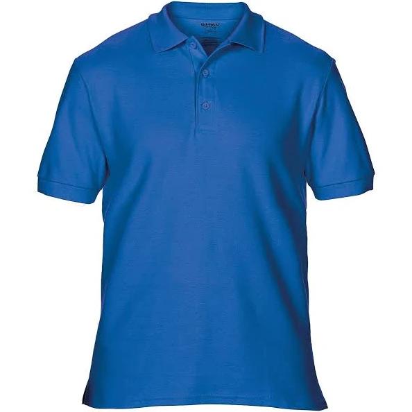 Gildan Mens Premium Cotton Sport Double Pique Polo Shirt Royal 2XL