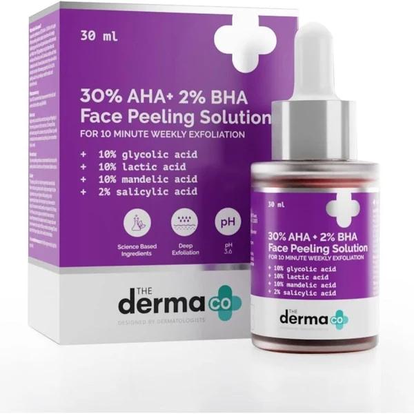 The Derma Co 30% AHA + 2% BHA Face Peeling Solution - 30 ml