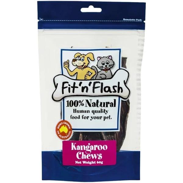 Fit 'N' Flash Kangaroo Chews Dog Treats - 60g