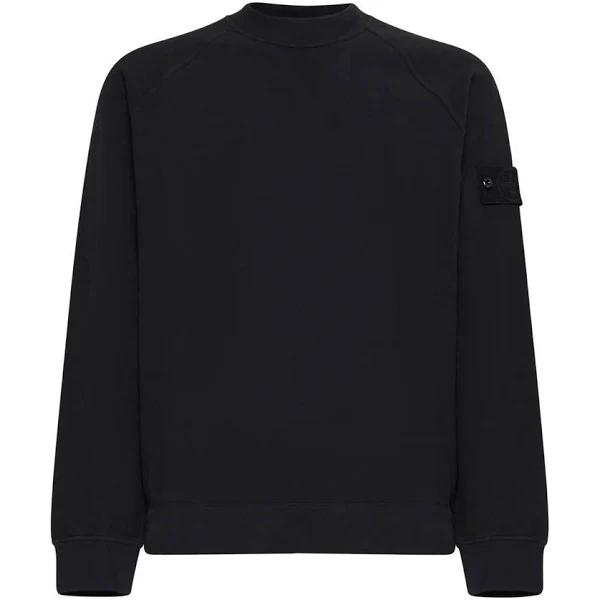 Stone Island - Black Sweatshirt for Men - Size S INT - 24S