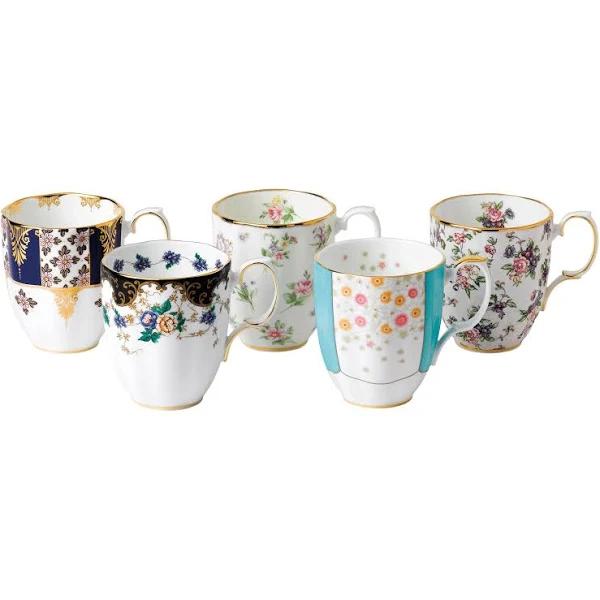 Royal Albert - 100 Years Mug Set - 5 Piece - 1900-1940