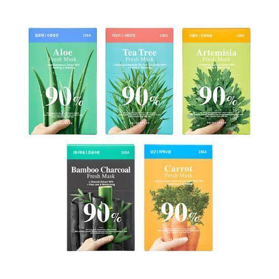 Bring Green Tea Tree 90% Fresh Mask 1pc