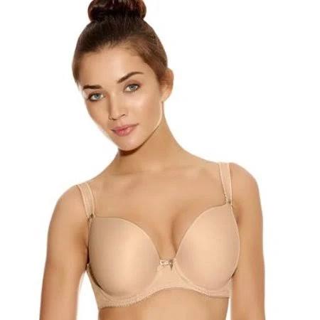 Freya Lingerie Deco Underwired Moulded Plunge Bra AA4234 Nude