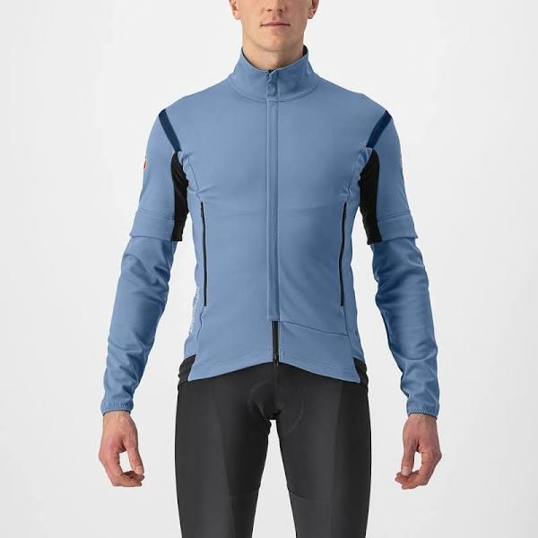 Castelli Perfetto Ros 2 Convertible Jacket in Steel Blue